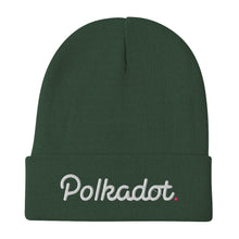 Load image into Gallery viewer, Polkadot Dot Beanie crypto merch hodl trader gift embroidery fall winter hat
