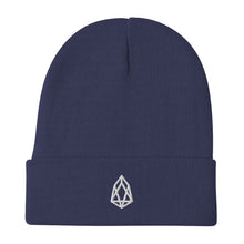 Load image into Gallery viewer, EOS Classic Logo Embroidered Beanie White
