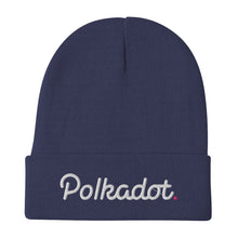 Load image into Gallery viewer, Polkadot Dot Beanie crypto merch hodl trader gift embroidery fall winter hat

