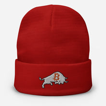 Load image into Gallery viewer, Bitcoin Bull Beanie
