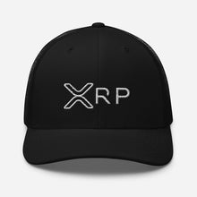 Load image into Gallery viewer, XRP Trucker Cap Black &amp; White
