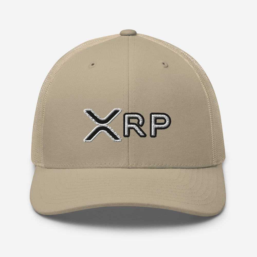 XRP Trucker Cap Black & White