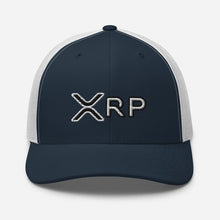 Load image into Gallery viewer, XRP Trucker Cap Black &amp; White
