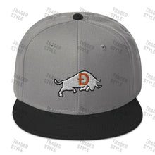 Load image into Gallery viewer, Dogecoin Bull Snapback Cap
