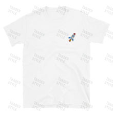 Load image into Gallery viewer, Rocket Emoji to the Moon Embroidery T-shirt
