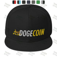 Load image into Gallery viewer, Dogecoin Thug Snapback Cap
