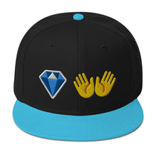 Load image into Gallery viewer, Diamond Hands Emoji Snapback Cap
