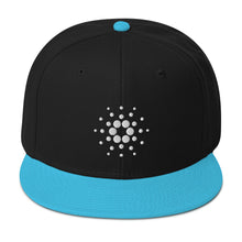 Load image into Gallery viewer, Cardano ADA White Logo Snapback Cap
