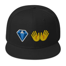 Load image into Gallery viewer, Diamond Hands Emoji Snapback Cap
