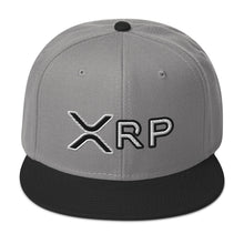 Load image into Gallery viewer, XRP Black &amp; White Snapback Cap
