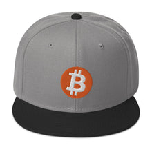 Load image into Gallery viewer, Bitcoin Logo Snapback Cap
