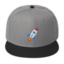 Load image into Gallery viewer, Rocket Emoji to the Moon Snapback Cap
