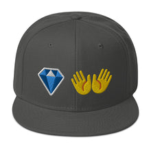 Load image into Gallery viewer, Diamond Hands Emoji Snapback Cap
