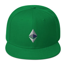 Load image into Gallery viewer, Ethereum Logo Snapback Cap
