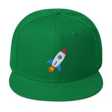 Load image into Gallery viewer, Rocket Emoji to the Moon Snapback Cap
