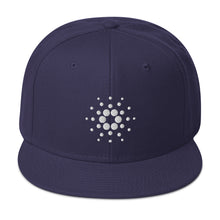 Load image into Gallery viewer, Cardano ADA White Logo Snapback Cap
