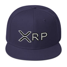 Load image into Gallery viewer, XRP Black &amp; White Snapback Cap
