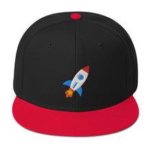 Load image into Gallery viewer, Rocket Emoji to the Moon Snapback Cap
