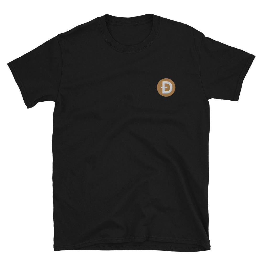 Dogecoin Doge Coin Embroidery T-shirt