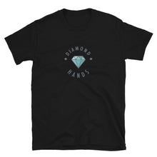 Load image into Gallery viewer, Diamond Hands Logo Aqua Outline T-shirt
