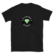 Load image into Gallery viewer, Diamond Hands Logo Black + Green T-shirt
