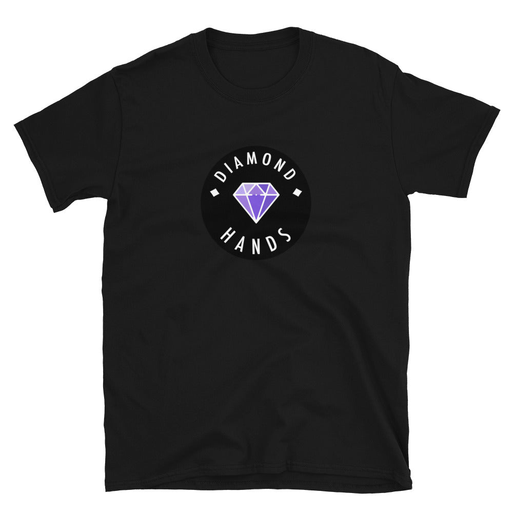 Diamond Hands Logo Black + Purple T-shirt