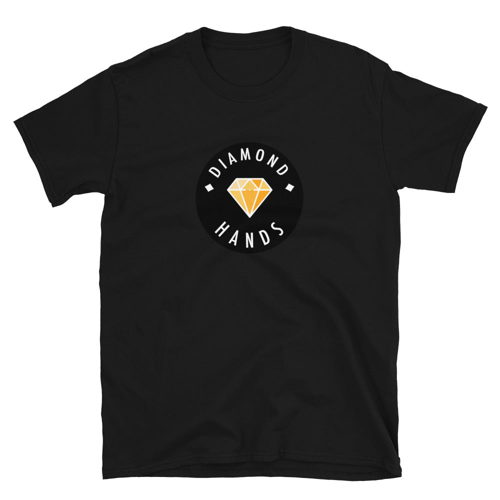 Diamond Hands Logo Black + Yellow T-shirt