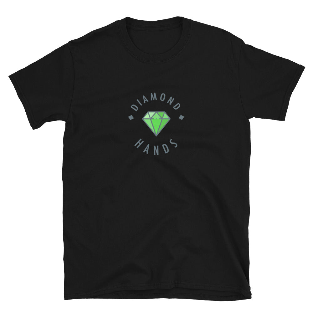 Diamond Hands Logo Green Outline T-shirt