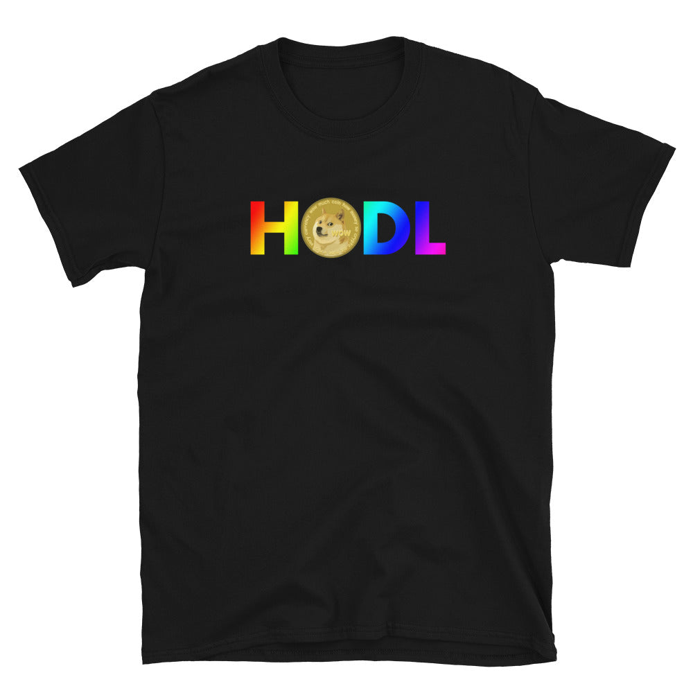 Dogecoin HODL Rainbow T-shirt