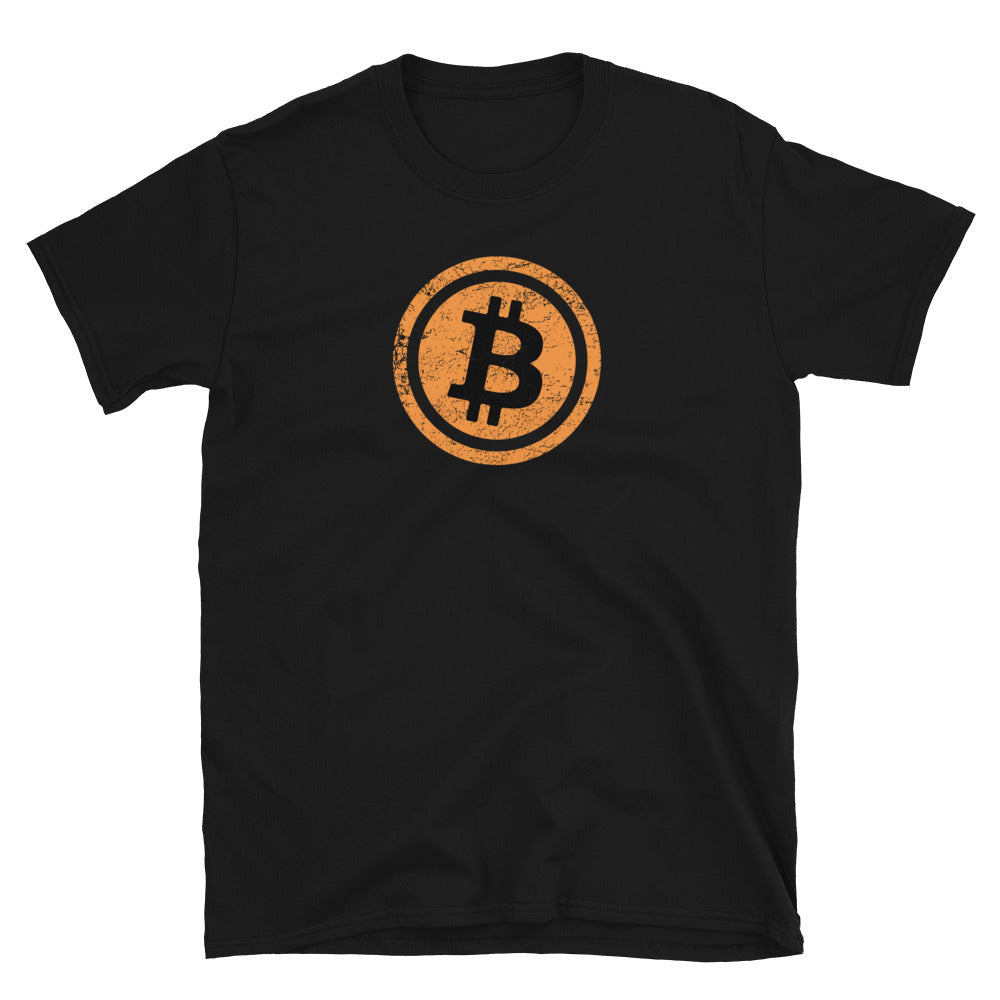 Bitcoin BTC Vintage Distressed Black