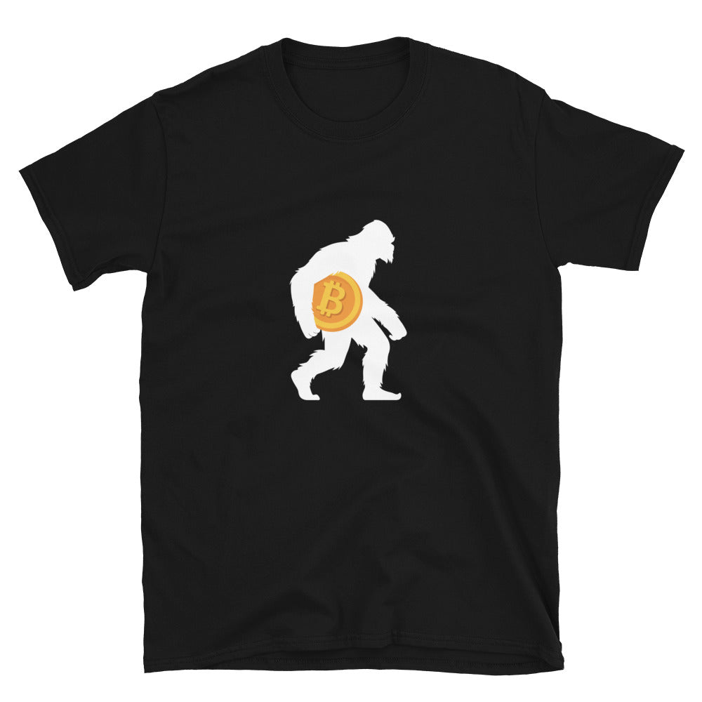 Bitcoin Bigfoot T-shirt (Back Label)