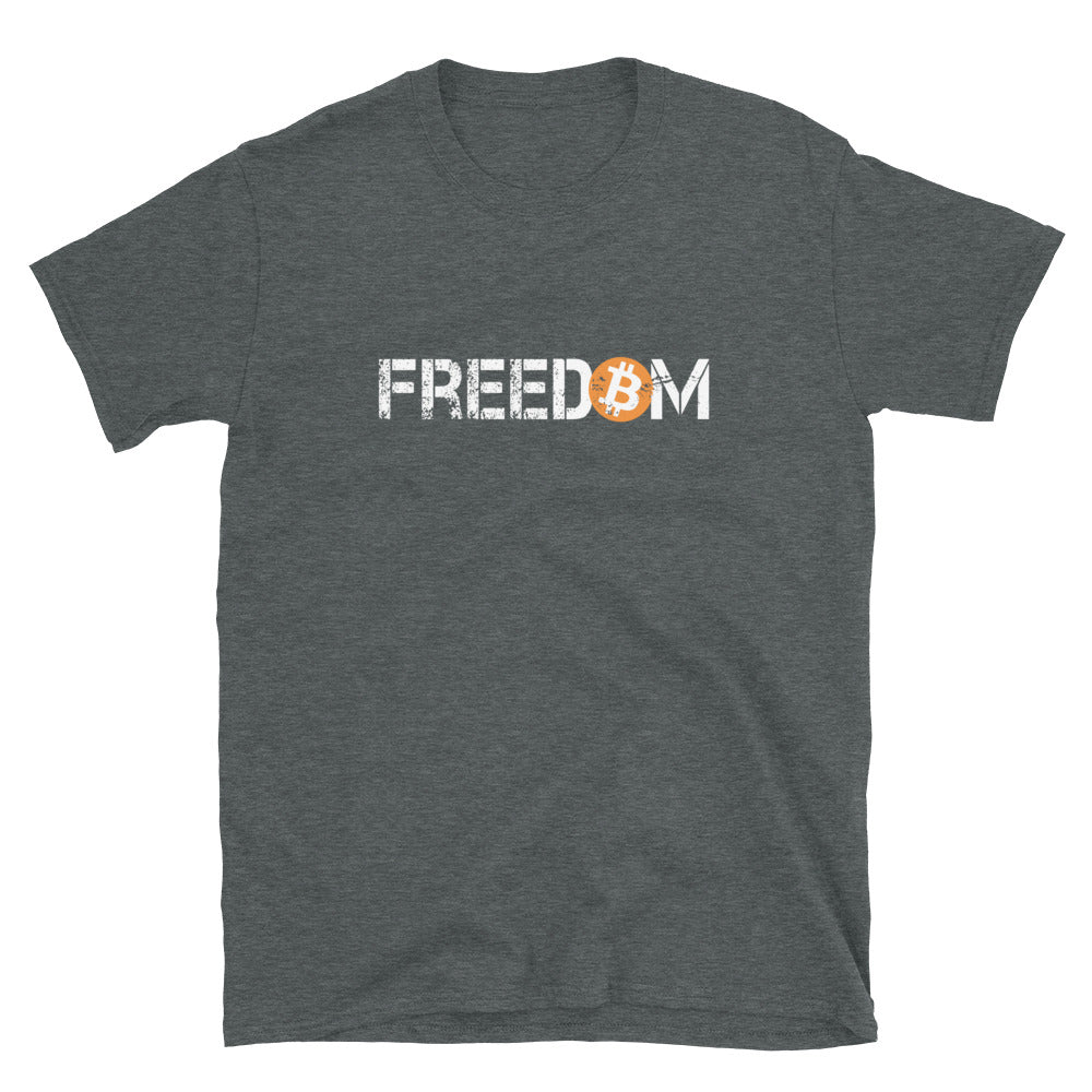 Bitcoin Means Freedom Distressed T-shirt