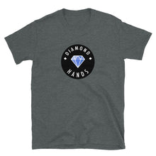 Load image into Gallery viewer, Diamond Hands Logo Black + Blue T-shirt
