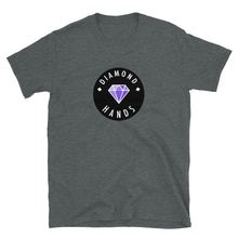 Load image into Gallery viewer, Diamond Hands Logo Black + Purple T-shirt
