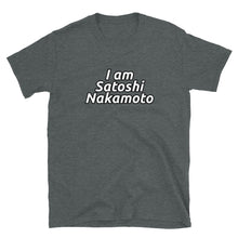 Load image into Gallery viewer, I Am Satoshi Nakamoto Bitcoin Classic Outline T-shirt
