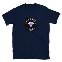 Load image into Gallery viewer, Diamond Hands Logo Black + Purple T-shirt
