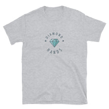 Load image into Gallery viewer, Diamond Hands Logo Aqua Outline T-shirt
