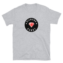 Load image into Gallery viewer, Diamond Hands Logo Black + Red T-shirt
