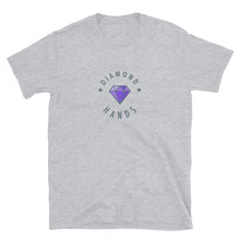 Load image into Gallery viewer, Diamond Hands Logo Purple Outline T-shirt
