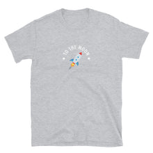 Load image into Gallery viewer, Stocks to the Moon Rocket Logo T-shirt
