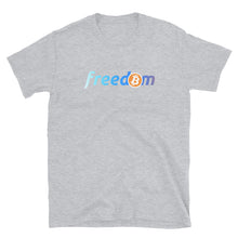 Load image into Gallery viewer, Bitcoin is Freedom Blue T-shirt
