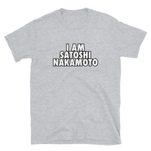 Load image into Gallery viewer, I Am Satoshi Nakamoto Bitcoin Outline T-shirt
