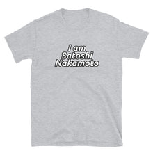 Load image into Gallery viewer, I Am Satoshi Nakamoto Bitcoin Classic Outline T-shirt
