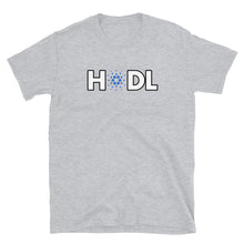 Load image into Gallery viewer, Cardano HODL Blue Outline T-shirt
