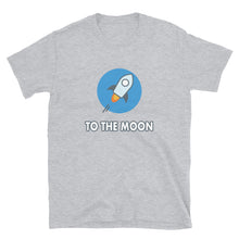 Load image into Gallery viewer, Stellar Crypto to the Moon Blue Outline T-shirt
