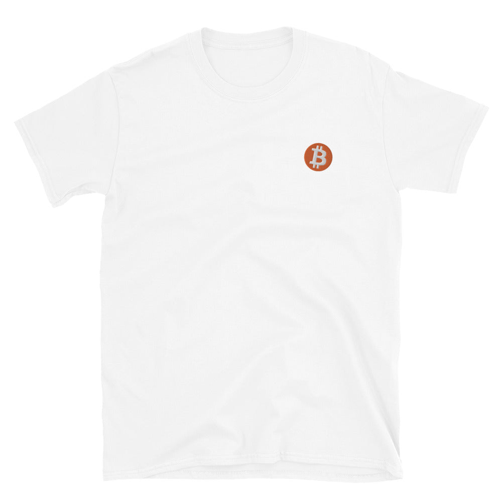 Bitcoin Logo Embroidery T-shirt