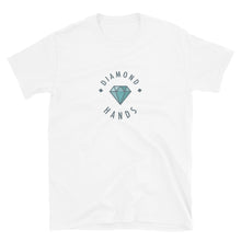 Load image into Gallery viewer, Diamond Hands Logo Aqua Outline T-shirt
