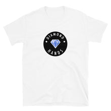 Load image into Gallery viewer, Diamond Hands Logo Black + Blue T-shirt
