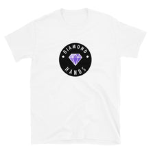 Load image into Gallery viewer, Diamond Hands Logo Black + Purple T-shirt
