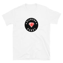 Load image into Gallery viewer, Diamond Hands Logo Black + Red T-shirt
